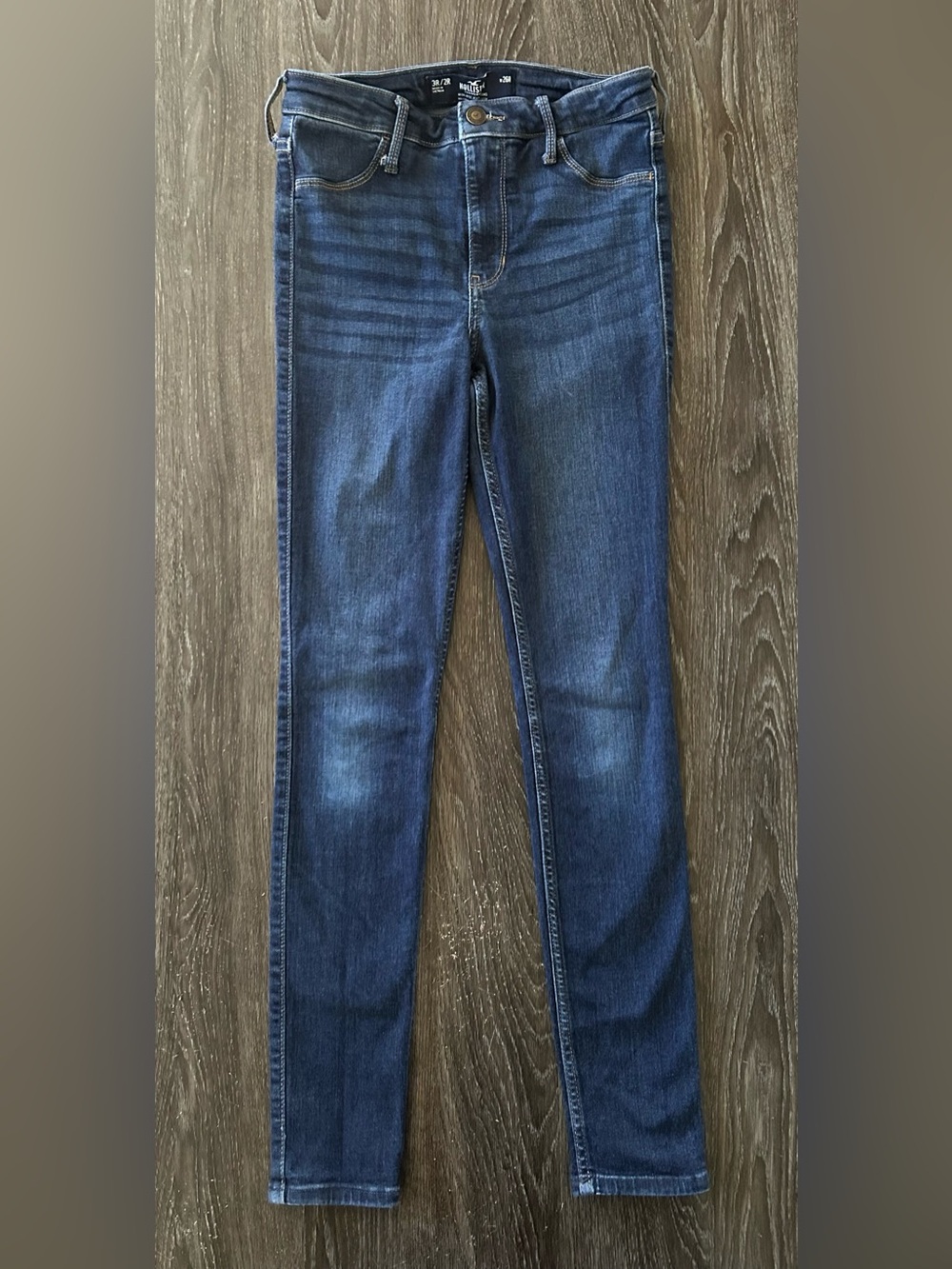 Hollister High Rise Jean Legging Jegging Stretch Juniors 3R Dark Wash